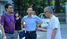 2017年7月20日省卫生计生委沈骥主任来我院调研