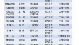 04.13—04.17华西专家到我院门诊坐诊表