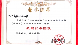 【喜报】我院护理团队荣获全省护理技能大赛成都地区初赛“技能优秀团队”奖项！